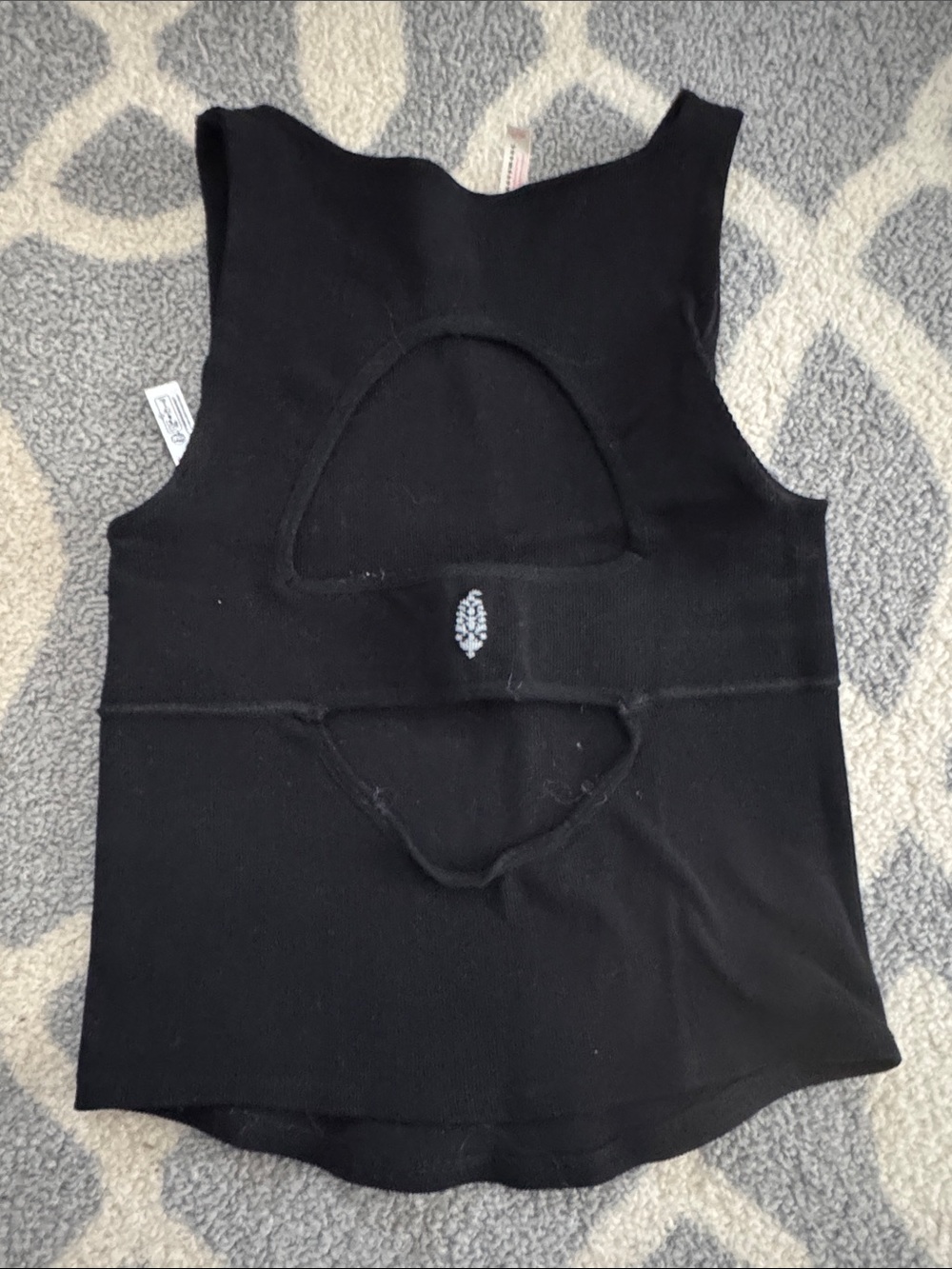 FP Movement by Free People Black Cutout Performance Tank